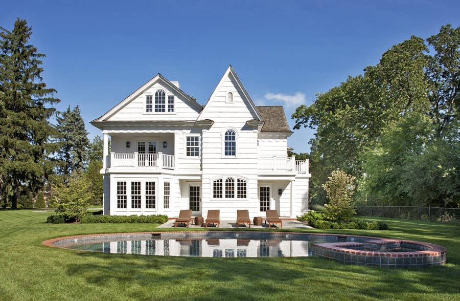 Exterior in a Mosher Dolan custom home