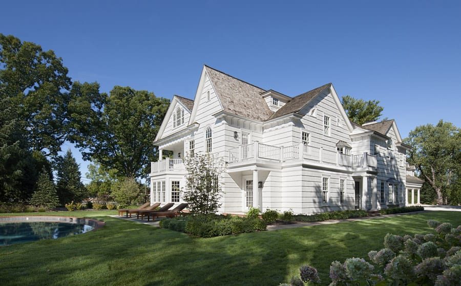 Exterior in a Mosher Dolan custom home