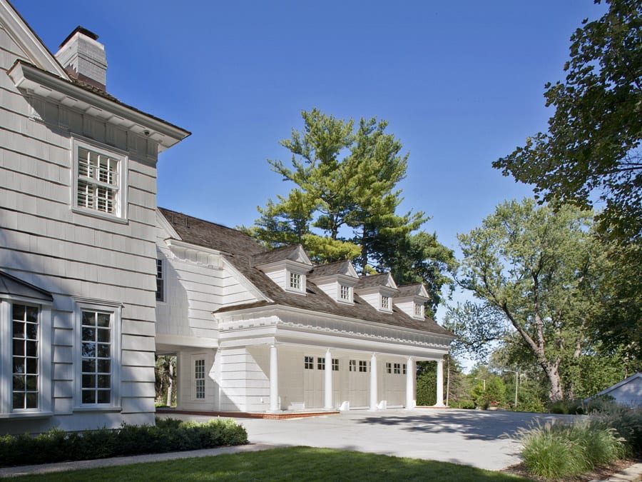 Exterior in a Mosher Dolan custom home