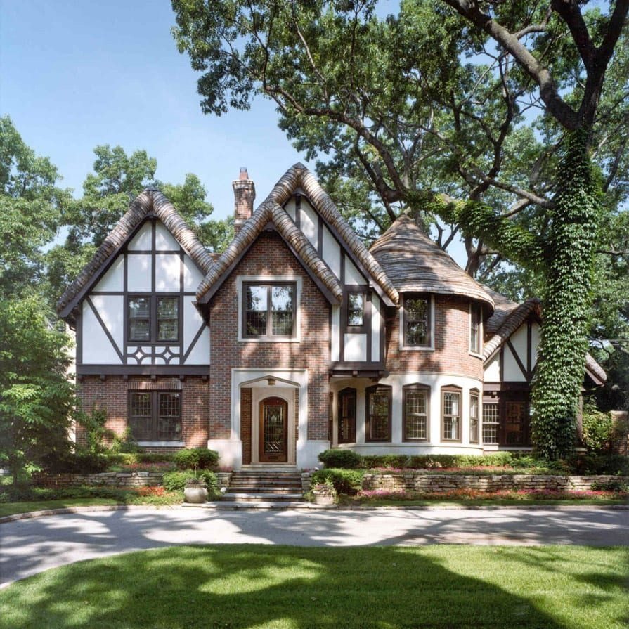 Archive 004: a Tudor Revival home under mature oaks, renewed by Mosher Dolan