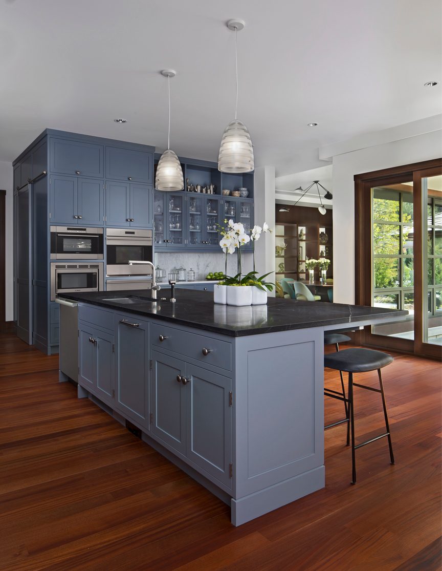 Custom kitchen at the Prairie Modern Estate