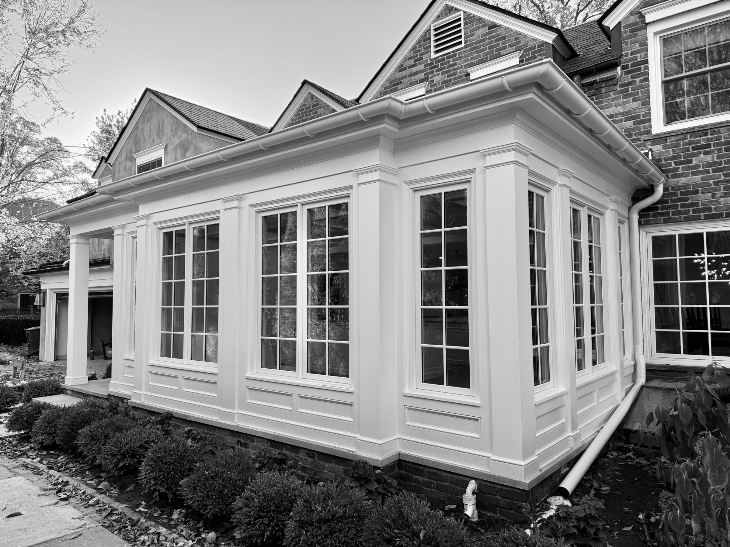The finished breakfast room. New from the foundation up, detailed to match the house.