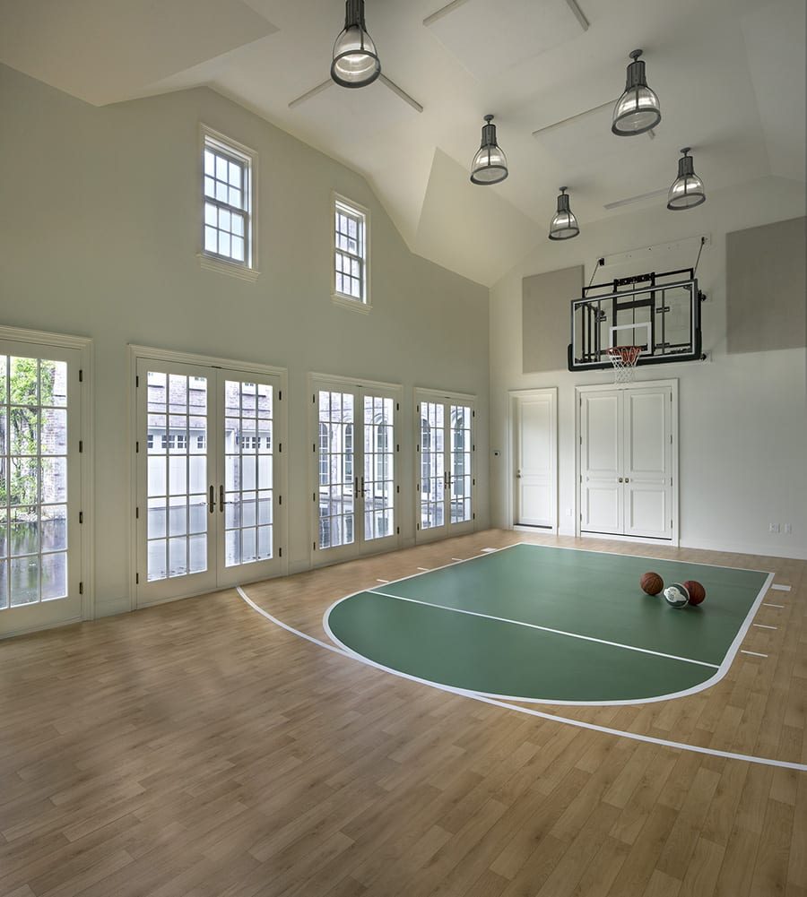 Interior at the Shingle Estate with pool
