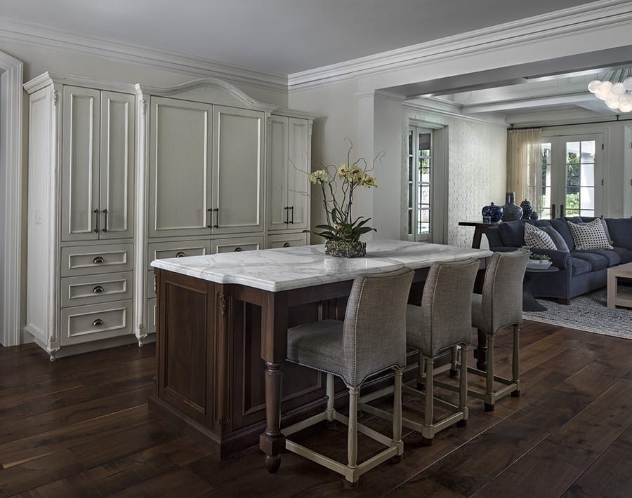 Interior at the Shingle Estate with pool