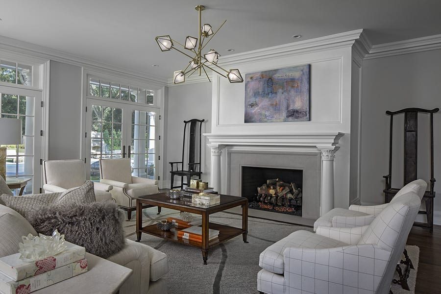 Interior at the Shingle Estate with pool